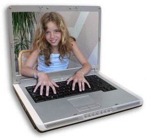 Girl at Computer