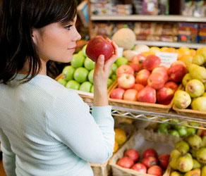 Woman Shopping for Fruit